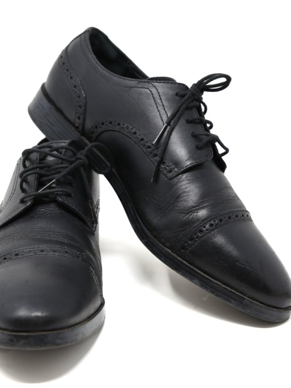 Cole Haan Mens Shoes Size 9.5 W Grand OS Black Leather C23789 Classic Oxford